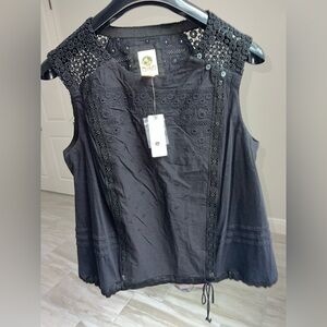 Anthropologie TINY Miri Lace Tank Top Laced Maddie Eyelet TankTop S